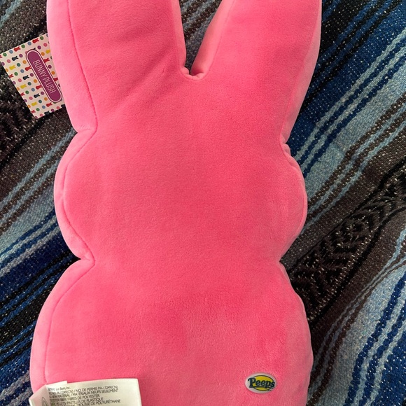PEEPS Yellow Bunny Easter Plush Pillow - Picture 2 of 2